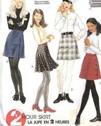 7316 2 HR SHORTER FLARE/WRAP A-SKIRTS PATTERN 4-8,8-12,12-16