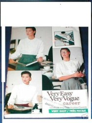 7332 EZ VOGUE CAREER FIT BLOUSE SLEEVE LENGTHS PATTERN 6-10, 12-16 choice uncut