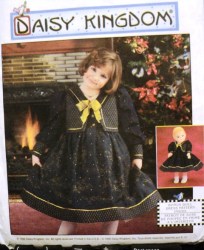 7359 DK FLARE EMPIRE TIE SAILOR DRESS, VEST,17''DOLL PATTERN 7-12