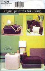 7374 VOGUE OTTOMAN, CUBE, FLOOR CUSHIONS, PILLOWS PATTERN