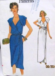 7383 LONG WRAP SS FAUXLERO DRESS LENGTHS,BELT PATTERN 10