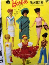 7429 64 McCalls  BARBIE MIDGE BANDANA DRESS, SHEATH, COAT, HAT, BELLS PATTERN