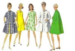 7441 Simplicity  A-LINE DRESS SLEEVES OR NOT, COLLAR COAT UNCUT 67 PATTERN 14 UNCUT