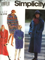 7457 SIMPLICITY EZ COAT 2 LENGTHS, DETACHABLE HOOD PATTERN PTE-XL 6-24