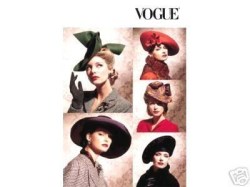 7464 Vogue RETRO VINTAGE 1930S-40S BIG BRIM HATS PATTERN Uncut