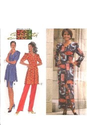 7495 SIMPLICITY SHANTI TUNIC, SKIRT LENGTHS, PANTS PATTERN 8-14,12-18,20-24