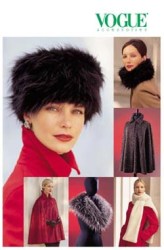 7505  VOGUE FUR HAT, COLLAR, STOLE, CAPELET, CAPE PATTERN S-XL NEW
