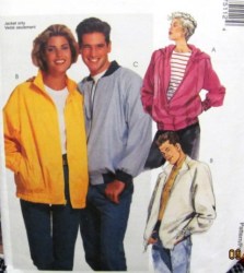 7511 UNISEX UNLINED ZIP JACKET HOOD OR NOT PATTERN LG-XXL