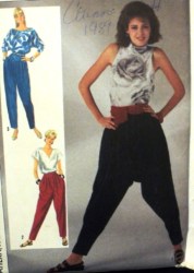 7520 86 FULL PLEAT TAPER PANTS GUSSET OR NOT PATTERN 10,12