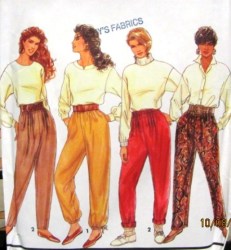 7520 PULL ON CASUAL PANTS, LEG VARIATIONS PATTERN 6-24