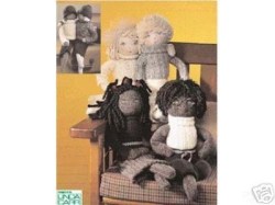 7535 19'' OLD FASHION 9 SOCK DOLL,SWEATERS & SOCK BUNNY  PATTERNS