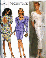 7563 MCCLINTOCK SKIRT LENGTHS,PRINCESS TOP DRESS PATTERN 12-16
