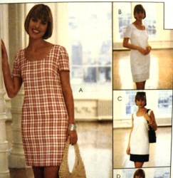 7580 SEMI FIT LACY/SHORT SLEEVES OR NOT 2 HR DRESS PATTERN 6-16