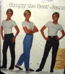7581 BEST BOOTLEG, RELAXED, SLIM FIT JEANS PATTERN 12-16,6-10