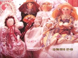 7647 SIMPLICITY 1991 28'' TALL LOVELY VICTORIANA BED DOLLS PATTERN