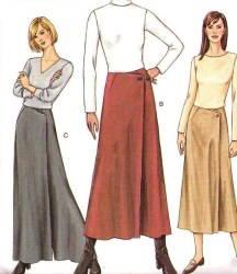 7648 LO RISE MOCK WRAP PANTSKIRT LENGTHS PATTERN 6-22 3 SZS