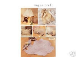 7652 VOGUE  CUTWORK HAND EMBROIDERY LINENS, LAMPSHADE COVER PATTERN UNCUT