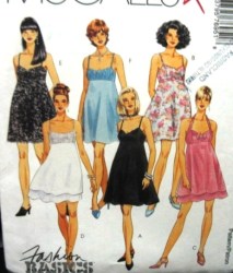 7695 STRAPPY BABY DOLL EMPIRE SLIP DRESS 4-8
