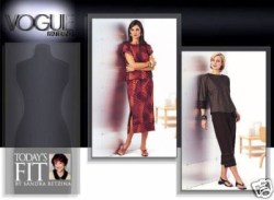 7717 Vogue EZ BETZINA DOLMAN TOP, PANTS, 2 LAYER SKIRT PATTERN ABC;  or GHIJ choice 