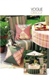7732 VOGUE PATIO REVERSE CHAIR COVER, LINENS, PILLOWS & COVERS PATTERN
