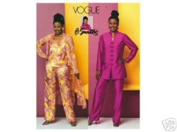 7738 B SMITH MANDARIN TUNIC, DUSTER TOP PANTS  PATTERN 14-18