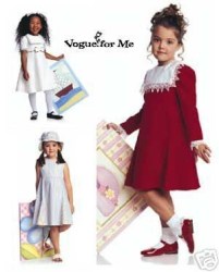 7741 GIRLS EMPIRE GODET DRESS, JUMPER, HAT PATTERN 2-4,5-6X