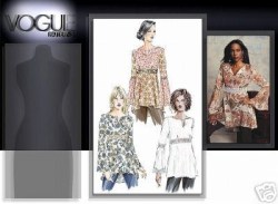 7743 VOGUE FLARE SHAPED TOP BELL SLEEVES PATTERN 6-10,12-16 choice uncut