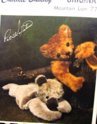 774 CUDDLY ORIGINAL 38''L, 20'' W MOUNTAIN LION ANIMAL 76 PATTERN
