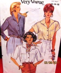 7785 SO EZ SS-LS COLLAR SHIRT VOGUE PATTERN 6-10