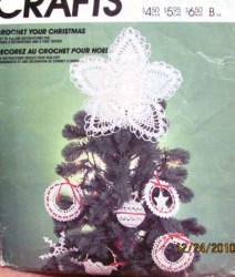 2085 778 CROCHET CHRISTMAS ORNAMENTS,SNOWFLAKE,BELL PATTERN