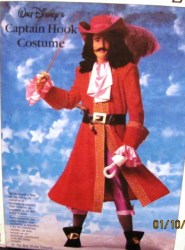 7791 Simplicity CAPTAIN  HOOK PIRATE COAT, PANTS, HAT  PATTERN SMALL OR LARGE ADULT UNCUT
