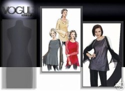 7800 VOGUE 2 LAYER BIAS SHAPED TOPS EZ PATTERN 6-10,12-16,18-22