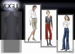 7805 VOGUE SEMI-FIT SKIRT, PANTS LENGTHS PATTERN 6-22 3 SIZES