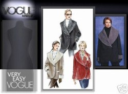 7806 VOGUE LOOSE SHAWL COLLAR JACKET,CONTRAST EZ PATTERN S-XL
