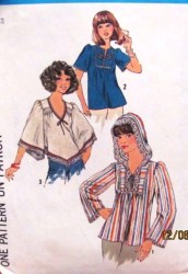 7811 PULLOVER INSET SS-LS TOP HOOD OR NOT PATTERN 12, 14