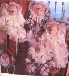 7815 STUFFED 18'' BEARS,ANGEL BEARS WINGS,CLOTHES PATTERN