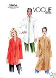 7854 VOGUE BELL SLEEVE STRAIGHT -A-TUNIC LENGTHS PATTERN 8-24 3 SZS choice Uncut
