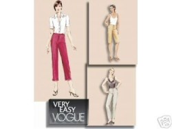 7858 VOGUE STRAIGHT- TAPER PANTS 3 LENGTHS EZ PATTERN 6-22 3 SZS