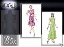 7871 EZ VOGUE CAP SLEEVE FLARE-A-DRESS LENGTHS PATTERN 6-10, 12-16