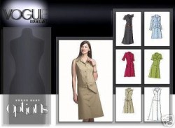 7873 EZ VOGUE DROP WAIST A-DRESS LENGTHS PATTERN 8-24 3 SZS