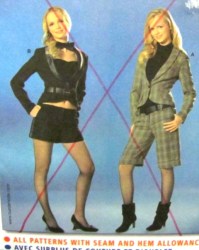 7877 SASSY SWEET SHORT JACKET,MINI-MAXI SHORTS PATTERN 6-20