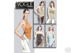 7877 EZ VOGUE KNIT HALTER / EMPIRE/ OFF-SHOULDER TOP PATTERN 8-18 2 SIZES