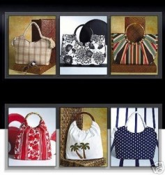 7889 BIG VOGUE SUMMER POCKET HANDBAGS, HANDLES PATTERN UNCUT