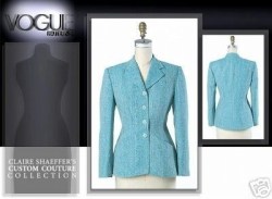 7908 VOGUE CLAIRE SHAEFFER LINED PRINCESS PANEL JACKET PATTERN  size 6-10