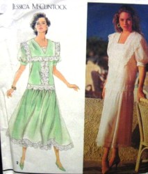 7912 MCCLINTOCK LONG BIG COLLAR PULLOVER DRESS,SLIP PATTERN 6-10