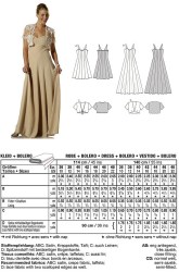 7921 STRAPPY FLARE DRESS LENGTHS, BOLERO JKT PATTERN 10-22