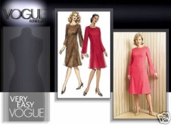 7929 EZ VOGUE LTWT A-LINE PRINCESS POCKET DRESS PATTERN 18-24
