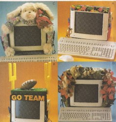 792 MCCALLS 4 COMPUTER MONITOR BANDS, POCKETS CUTE PATTERN