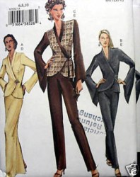 7932 VOGUE WRAP TOP, LONG SKIRT, PANTS PATTERN 6-22 3 SZS