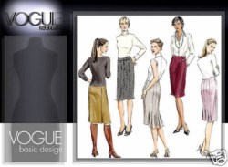 7937 EZ VOGUE BACK PLEAT / Shaped SKIRTS PATTERN 6-10, 18-22 uncut choice